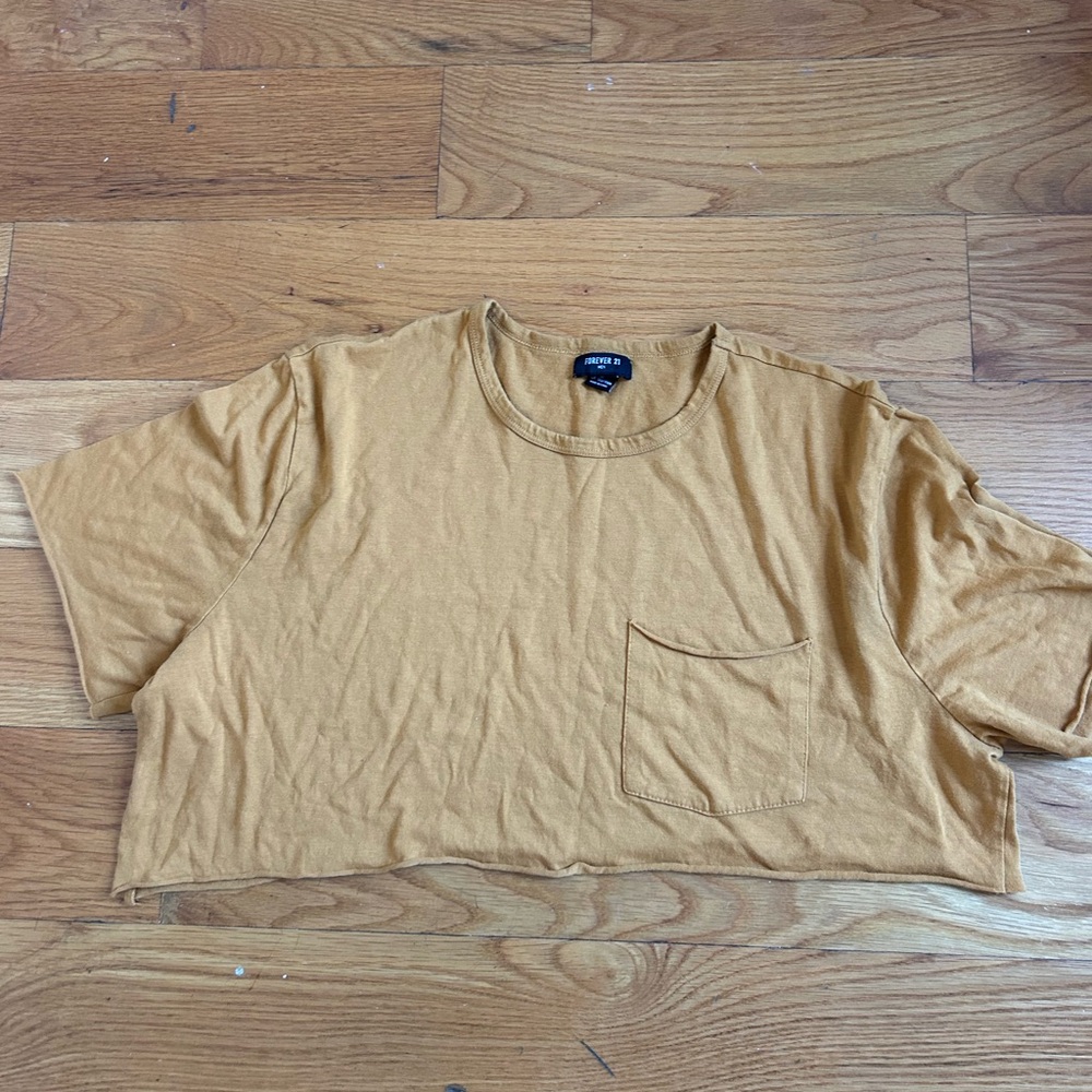 Forever 21 Mustard Crop Top